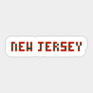 Pixel Hockey State New Jersey 2018 3rd Jersey Sticker
